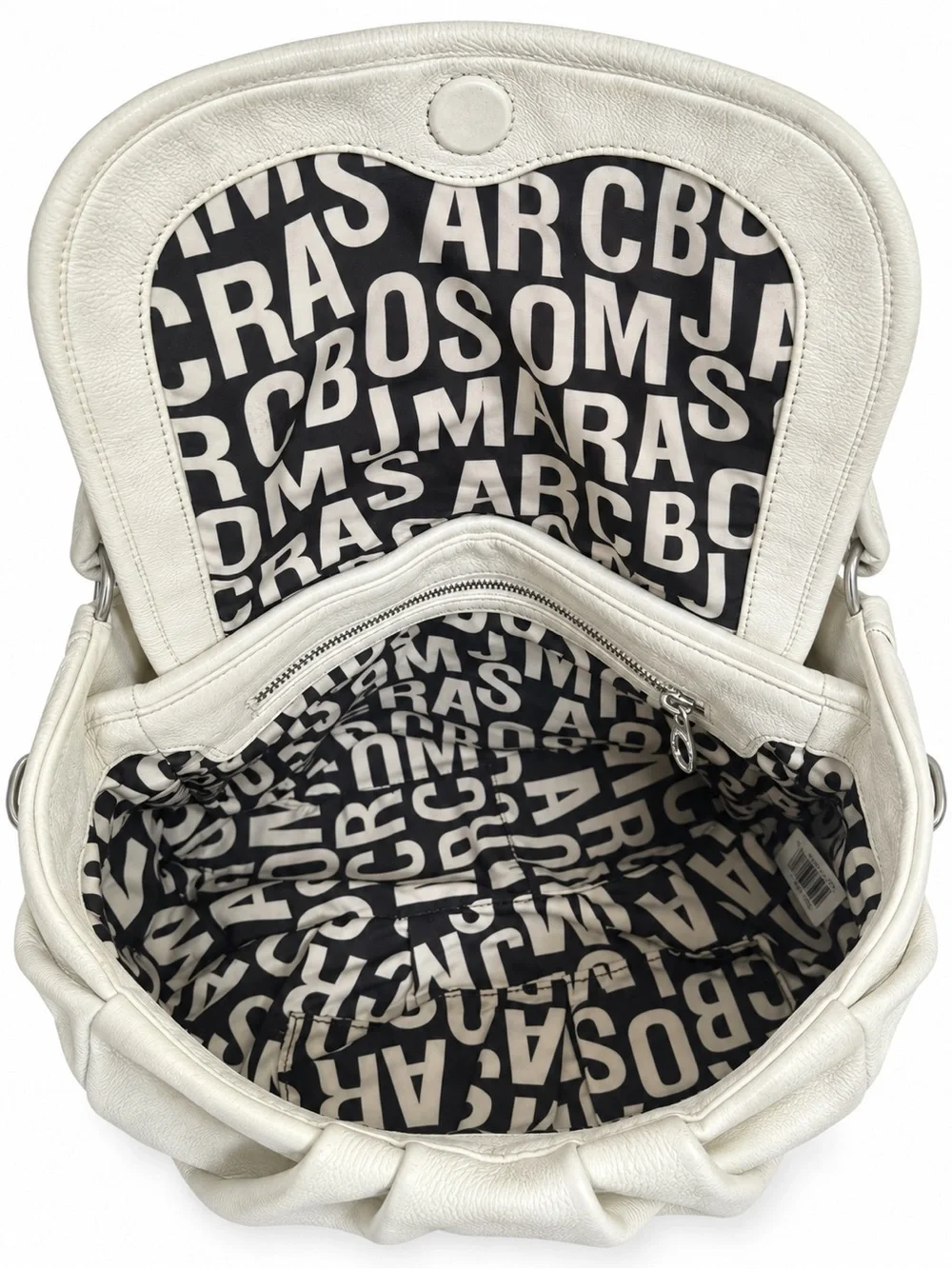 Marc by Marc Jacobs Standard Supply Workwear Ivory Cream Leather Hobo Dust Bag